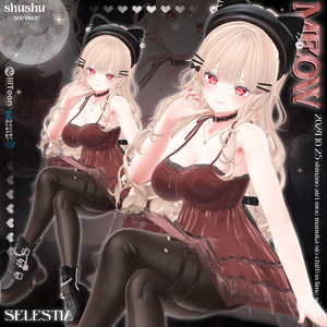 [8アバター対応] MEOW🖤(VRC 3Dアイテム) 缩略图 11