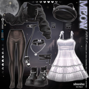 [8アバター対応] MEOW🖤(VRC 3Dアイテム) 缩略图 6