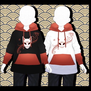Kitsune Mask Vroid Hoodie