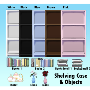 Shelves & Objects 1: Free Vtuber Streaming Room Assets