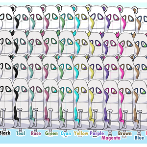 White Gaming Chairs: Free Vtuber Streaming Room Assets