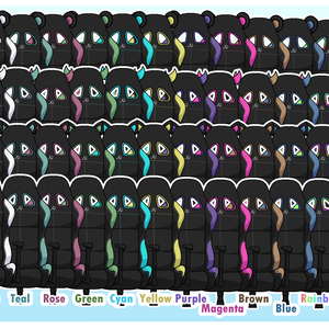 Black Gaming Chairs: Free Vtuber Streaming Room Assets