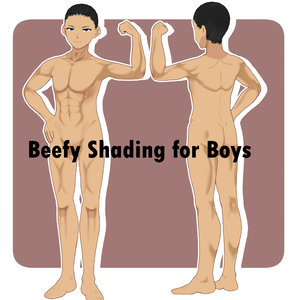 Buff Beefy Male body Shading