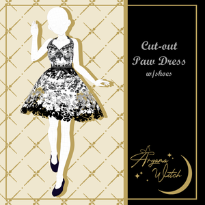 Cute Paw cut-out Dress