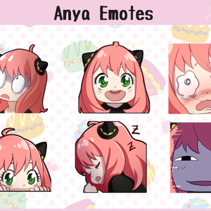 6 Anya Emotes SpyxFamily