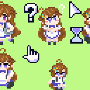 【非公式】月音（そらのね）えりなマウスカーソル メイド衣装.Ver