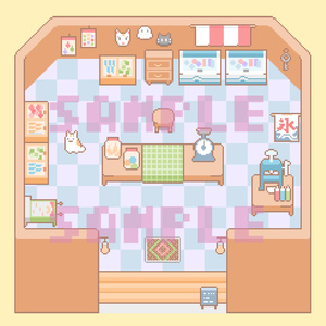 [PictSQUARE]店舗素材・駄菓子屋