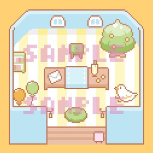 [PictSQUARE]店舗素材(シンプル)・レモン