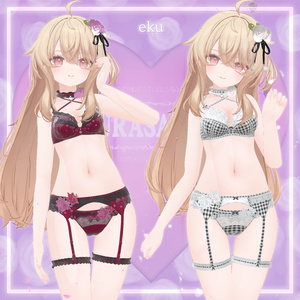 44アバター対応 懐古薔薇 Nostalgic Rose Lingerie (薔薇の開花アニメーション付) #MURASAKIYA 缩略图 18