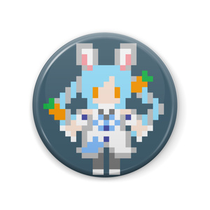 【非公式】兎田ぺこら ドット絵缶バッジ【ホロライブ】
