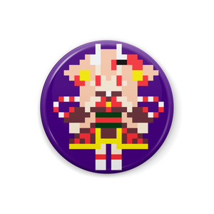 【非公式】百鬼あやめ ドット絵缶バッジ【ホロライブ】