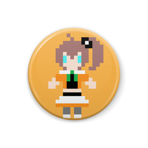【非公式】夏色まつり ドット絵缶バッジ【ホロライブ】