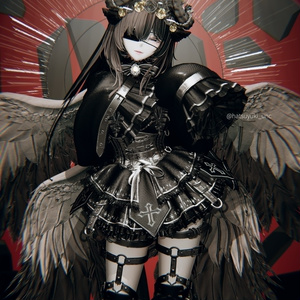 漆黒の魔角 & Dark Horn😈【3Dモデル For VRChat】ver_1.03 缩略图 16
