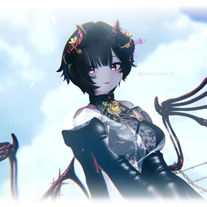 漆黒の魔角 & Dark Horn😈【3Dモデル For VRChat】ver_1.03 缩略图 10