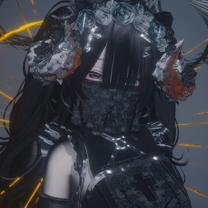 漆黒の魔角 & Dark Horn😈【3Dモデル For VRChat】ver_1.03 缩略图 15