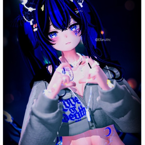 漆黒の魔角 & Dark Horn😈【3Dモデル For VRChat】ver_1.03 缩略图 7