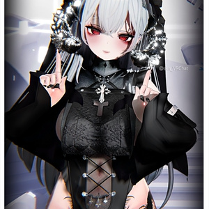 漆黒の魔角 & Dark Horn😈【3Dモデル For VRChat】ver_1.03 缩略图 5