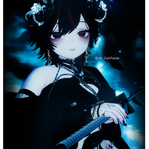 漆黒の魔角 & Dark Horn😈【3Dモデル For VRChat】ver_1.03 缩略图 9