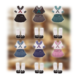 Neno Sailor suit 『🐱🐶対応衣装』v1.01 缩略图 3