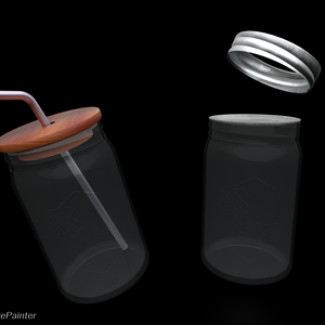 Screw-Top Jar with two lids