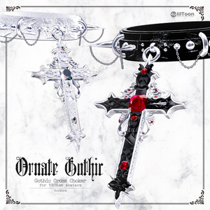 『𝐎𝐫𝐧𝐚𝐭𝐞 𝐆𝐨𝐭𝐡𝐢𝐜』チョーカー/Choker 【VRC想定】