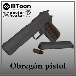 [ギミック付き] Obregón pistol (オブレゴン・ピストル) [ローポリアルガンズシリーズ]