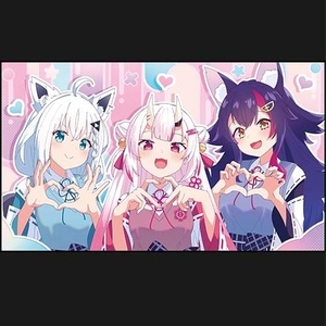 α1 ホロライブ ビキニ&水しぶき 大神ミオ スリーブ&プレイマット ミッドナイトブルー ホロライブ 大神ミオ プレイマット｜Yahoo