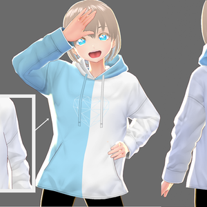 [Vroid用]色とりどりのパーカー