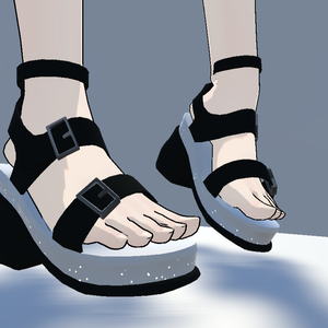 3Dモデル「thick bottom sandals」 forGrus