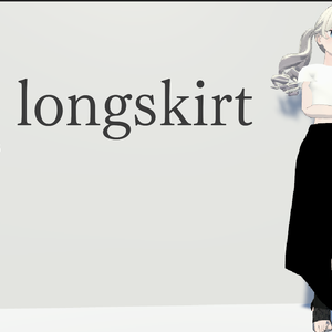 3Dモデル「slit longskirt」for Grus