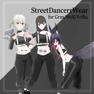 ストリートダンサーウェア【Grus/Weil/ヴェルフタ対応】
