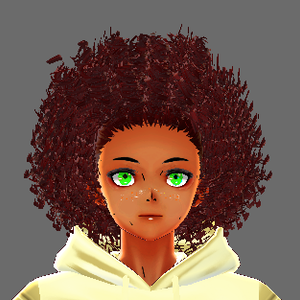 Small Curly Afro (VRoid Hair Preset Beta and Stable)