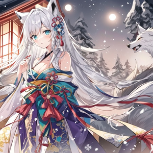 B2タペストリー 雪花ラミィ【スエード/ダブル】 - 幻奏月華園 in