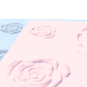 【VRChat向け】ばらのふわふわラグ　3色入り
