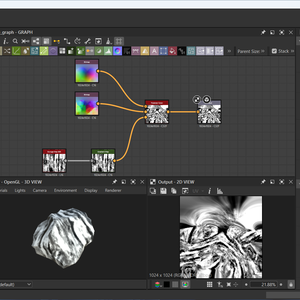 【SubstanceDesinger】UVの形に合わせてシームレス化させるデータ