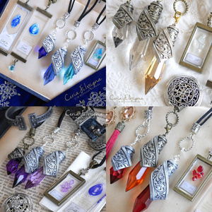 パライバトルマリンの光を集めて。 蓄光オルゴナイト宇宙レジン