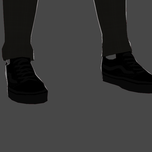 Black Vans Shoes for Vroid [黒い靴]