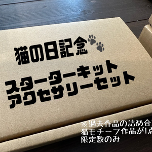 猫の日記念 スターターアクセサリーセット イヤリングorピアス