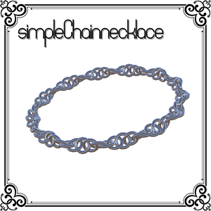 💎 simpleChainnecklace01【VRChatアクセサリ】