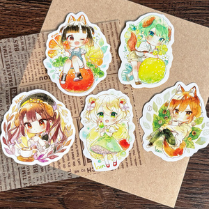 豆色紙】量産型スペーシーガール（イラストオーダー） - レトロ