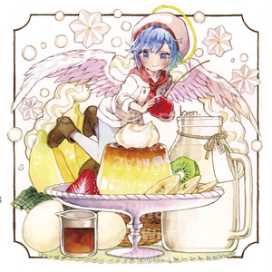 手描きイラスト オリジナル 「新作の調理支度」 原画 創作