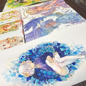 手描きイラスト アナログイラスト イラストオーダー 透明水彩 - potato