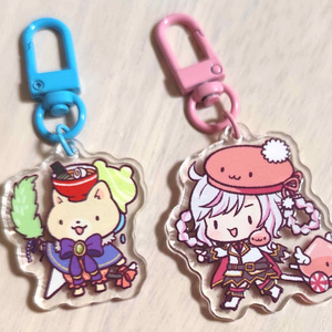 ツイステ ハーツラビュル寮2点 ポムフィオーレ寮1点 キーホルダー ツイステ ハーツラビュル寮2点 ポムフィオーレ寮1点