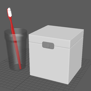 储物盒_饰品盒_牙刷-fbx