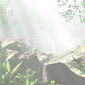 【無料配布/free】LOD&カメラカリング無料配布データ「渓流」Blender