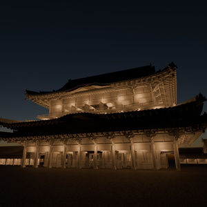 日本の寺「金堂」3D JapaneseTemple/MainHall24.12 缩略图 10