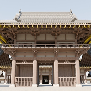 日本の寺「中門」3D JapaneseTemple/SmallGate24.12 缩略图 2