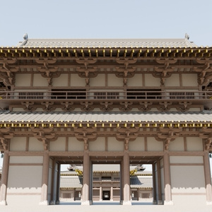 日本の寺「南大門」3D JapaneseTemple/BigGate24.12 缩略图 2