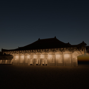 日本の寺「講堂」3D JapaneseTemple/Auditorium24.12 缩略图 9