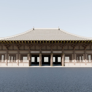 日本の寺「講堂」3D JapaneseTemple/Auditorium24.12 缩略图 2